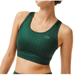 Women's bra Lacoste SPORT Printed Sports Bra - green
