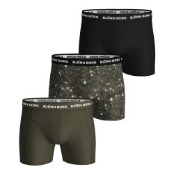 Men's Boxers Bj_rn Borg Shorts Sammy BB LA Flower - olive night