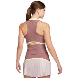 Women's top Nike Court Slam Dri-Fit Tennis Tank Top - smokey mauve/smokey mauve/white