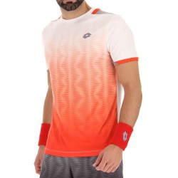 Men's T-shirt Lotto Top IV Tee 2 - red poppy/bright white