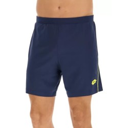 Men's shorts Lotto Superrapida V Short - dark denim/acid yellow