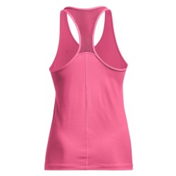 Women's top Under Armour HeatGear Armour Racer Tank - pink punk/metallic silver