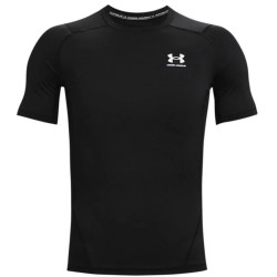 Men's T-shirt Under Armour HeatGear Short Sleeve - black/white