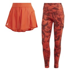 Women's leggings Adidas Paris Two in One Match Tight Leggings - preloved red