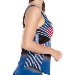 Women's top Lucky in Love Neon Lights Tank W/Bra - electric blue