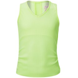 Girls' T-shirt Lucky in Love Girls Eyelet Go Lightweight Rib Tank - orange frost