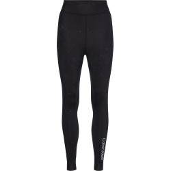 Women's leggings Calvin Klein Tight Full Length - black splatter print