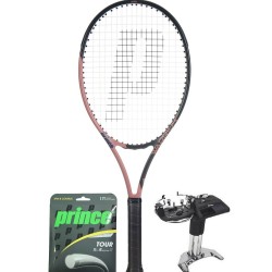 Tennis racket Prince Warrior 107 Pink (275g) + string + stringing