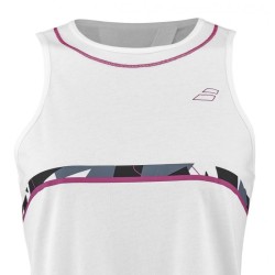 Women's top Babolat Aero Cotton Tank Woman - white