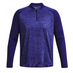 Men's long sleeve T-shirt Under Armour Tech 2.0 1/4 Zip - sonar blue/white