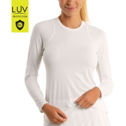 Women's long sleeve T-shirt Lucky in Love Luv Breeze L/S Crew Women - white