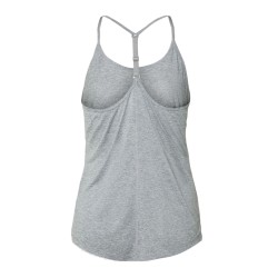 Women's top Nike Dri-Fit One Elastika Standard Fit Tank W - particle grey/htr/black