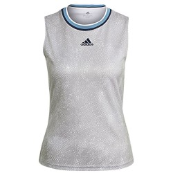 Women's top Adidas Primeblue Printed Match Tank Top W - white/crew navy