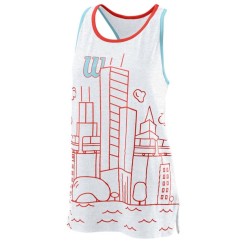 Women's top Wilson Chi Cnt Tank W - white
