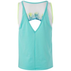 Girls' T-shirt Lucky in Love Girls Peace Out Let It Be Tank - opal