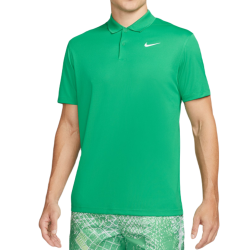 Men's Polo T-shirt Nike Court Dri-Fit Pique Polo - stadium green/white