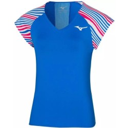 Women's T-shirt Mizuno Printed Tee - peace blue