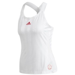 Women's top Adidas Y-Tank ENG W - white/scarlet