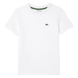 Boys' t-shirt Lacoste Boys Plain Cotton Jersey T-shirt - white