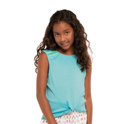 Girls' T-shirt Lucky in Love Desert Vibes Twist Front Tank - sky