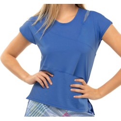 Women's T-shirt Lucky in Love Count Me In Love You To Pieces Top - blue marine