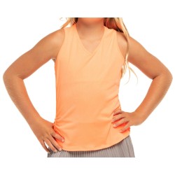 Girls' T-shirt Lucky in Love Animal Instinct Lightweight Rib Tank - peach glow