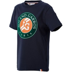 Boys' t-shirt Roland Garros Tee Shirt Big Logo K - marine