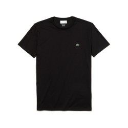 Men's T-shirt Lacoste Men's Crew Neck Pima Cotton Jersey T-shirt - black