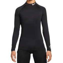Men’s compression clothing Nike Pro Dri-Fit Tight LS Mock M - black/white
