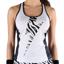 Women's top Hydrogen Tiger Tech Tank Top - white/black