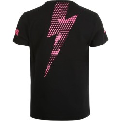 Boys' t-shirt Hydrogen Thunderbolt Tee Kids - black/fuchsia fluo