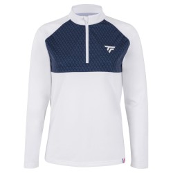 Women's long sleeve T-shirt Tecnifibre Thermo Zipper Longsleeves - white