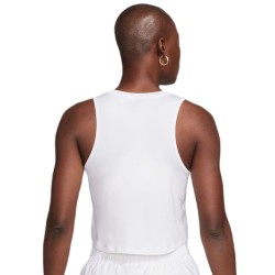Women's top Nike One Classic Dri-Fit Cropped Tank Top - white/black