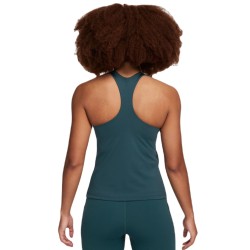 Women's top Nike Dri-Fit Swoosh Bra Tank - deep jungle/deep jungle/white