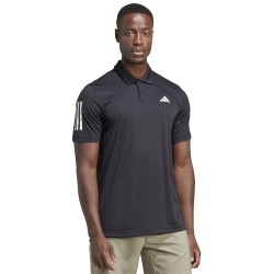Men's Polo T-shirt Adidas Club 3-Stripes Tennis Polo Shirt - black