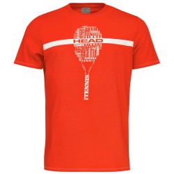 Boys' t-shirt Head TYPO JR - tangerine