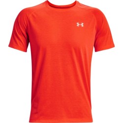 Men's T-shirt Under Armour Men's Streaker Run Short Sleeve - phoenix fire/reflective