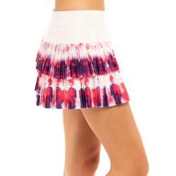 Women's skirt Lucky in Love Novelty Sunburst Pleated Scallop Skirt - multicolor