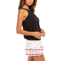 Women's top Lucky in Love Core Signature My Lucky Tie Back Tank - black