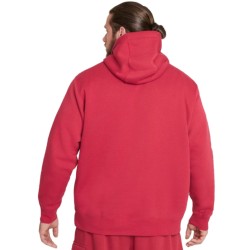 Men's Jumper Nike Sportswear Club Hoodie PO BB - pomegranate/pomegranate/white