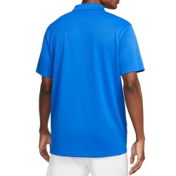 Men's Polo T-shirt Nike Men's Court Dri-Fit Solid Polo - game royal/white