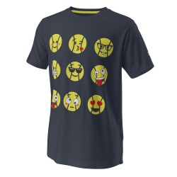 Boys' t-shirt Wilson Emoti-Fun Tech Tee B - india ink