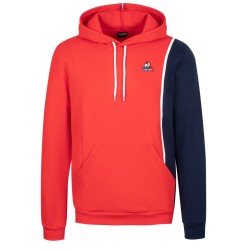 Men's Jumper Le Coq Sportif Saison 1 Hoody No.1 M - tech red/bleu nuit
