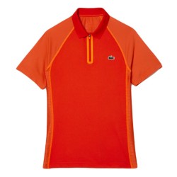 Men's Polo T-shirt Lacoste Sport Recycled Polyester Polo Shirt - rouge/orange
