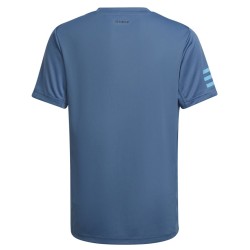 Boys' t-shirt Adidas B Club 3 Stripes Tee - altered blue/sky rush
