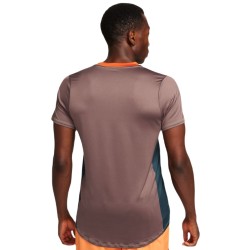 Men's Polo T-shirt Nike Court Dri-Fit Advantage Polo - deep jungle/plum eclipse/white