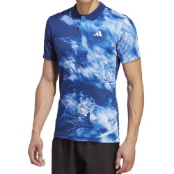 Men's Polo T-shirt Adidas Melbourne Freelift Polo - multicolor/victory blue/white