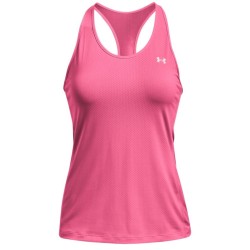 Women's top Under Armour HeatGear Armour Racer Tank - pink punk/metallic silver