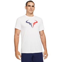 Men's T-shirt Nike Court Dri-Fit Tee Rafa M - white/binary blue/university red