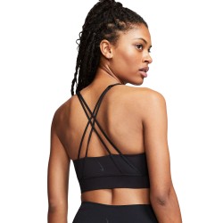 Women's bra Nike Swoosh Luxe Bra W - black/dark smoke grey